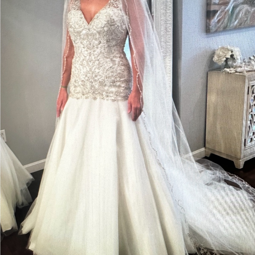 NEW❗️Pronovias - Bonanza wedding gown IVORY.  never been worn, Sample.  Size 10